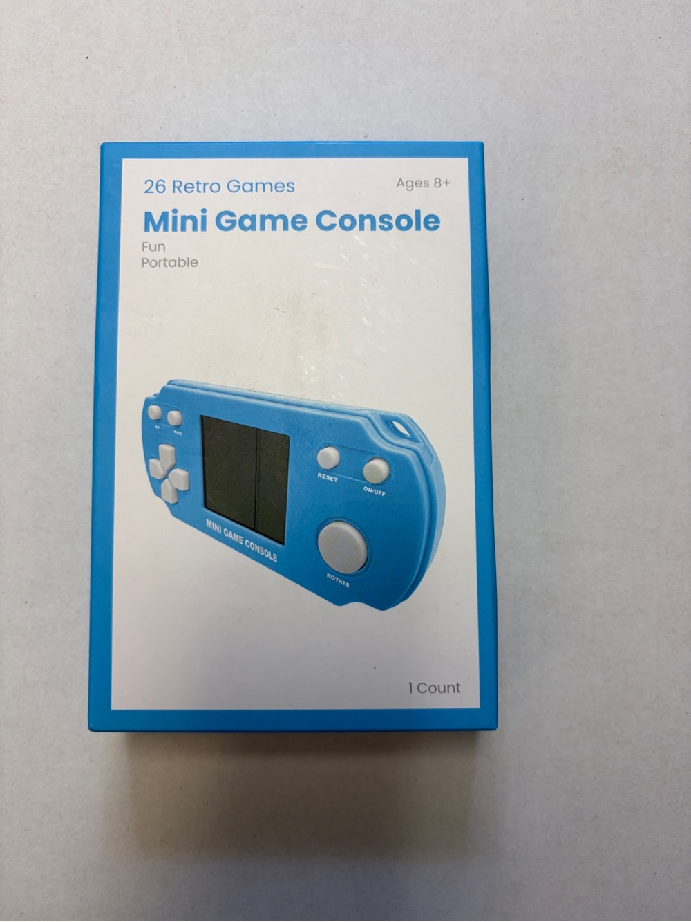 Mini Game Console Handheld 26 Retro Games Portable Blue New Sealed
